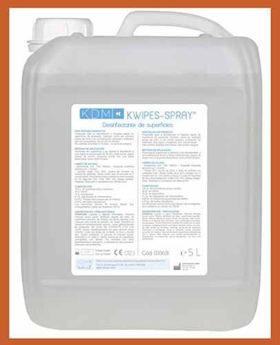 Kwipes Spray KDM 5L Desinfectante Superficies