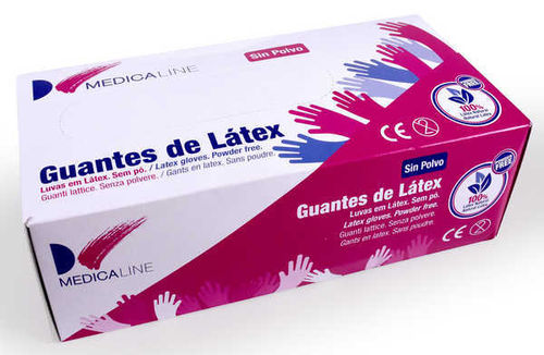 Guantes Latex Medicaline Sin Polvo (XS, S, M, L) 100U