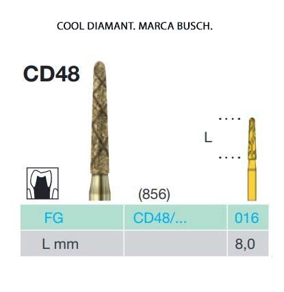 FRESAS TURBINA BUSCH FG CD48 COOL DIAMANT