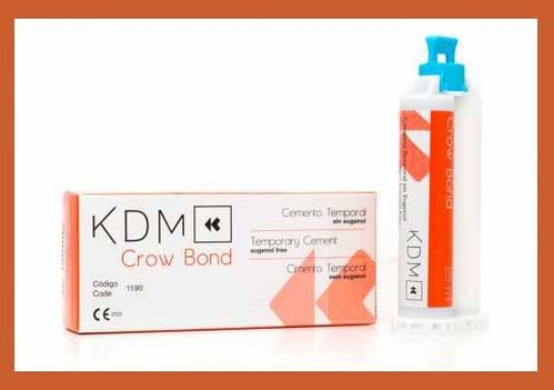 Crowbond KDM cemento dental temporal cartucho 25ml