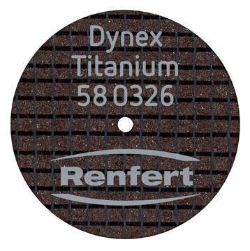 DISCOS CORTE DYNEX TITANIUM 26x0,30mm RENFERT 20U 580326