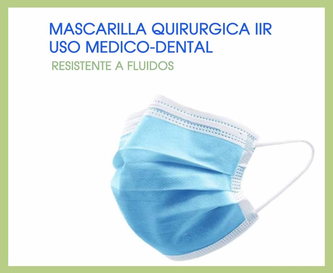 Vendedor Prematuro amistad MASCARILLA TIPO IIR QUIRURGICA AZUL USO MEDICO 50U | DJL Dental
