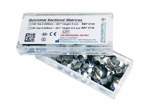 Quickmat Polydentia 0,025/5mm Premolar 100U 5735 Matrices